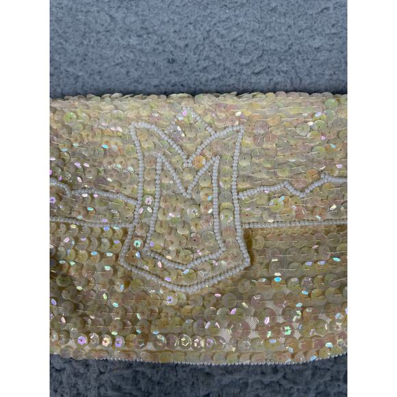 Vintage LA Regale Sequin Womens Wallet Clutch Made In Japan - Picture 6 of 8